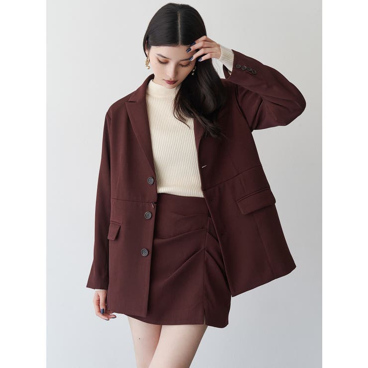 タックドレープミニスカート【セットアップ着用可】 | MURUA | 詳細画像7 