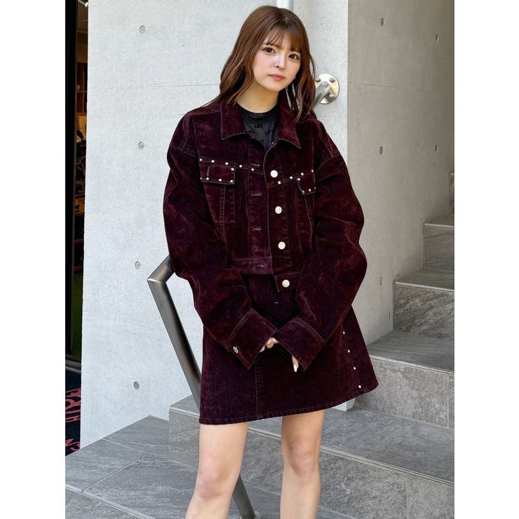 フロッキーデニムミニスカート【セット販売対象】 | MURUA | 詳細画像33 