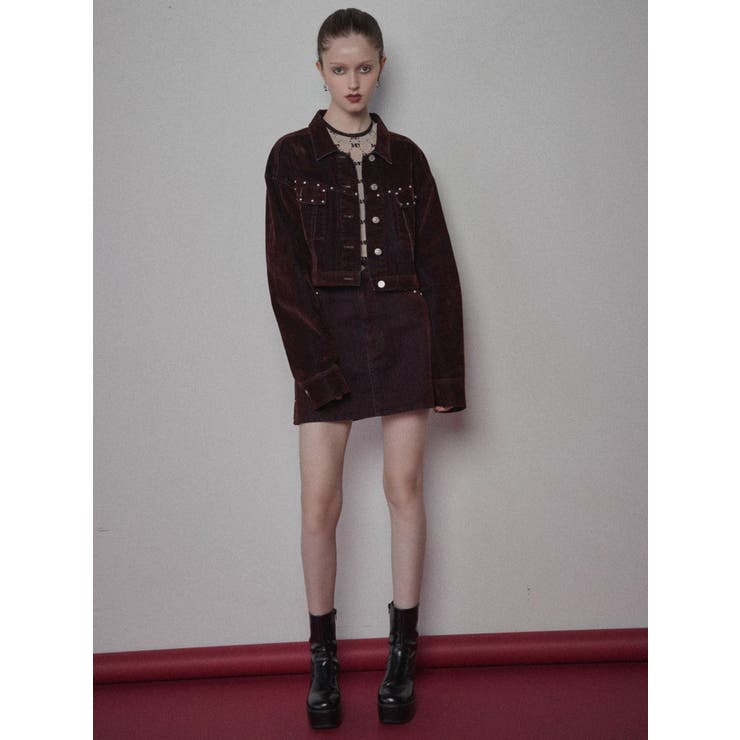 フロッキーデニムミニスカート【セット販売対象】 | MURUA | 詳細画像47 