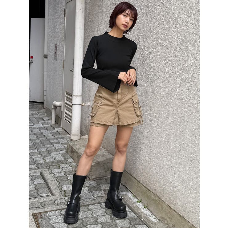 ウォッシュカーゴスカートパンツ[品番：MKSW0067266]｜MURUA（ムルーア