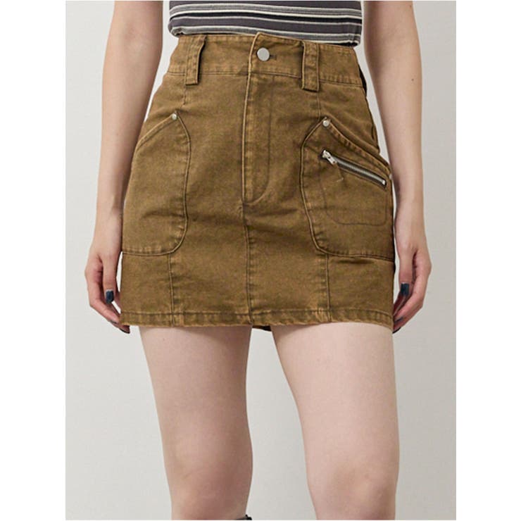 ブラウン | メニーポケットカーゴスカート | MURUA