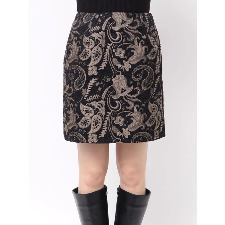 YUKKOコラボ】レースアップジャガードミニスカート【セットアップ着用