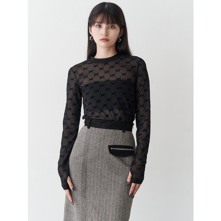 MIXパターンスリットナロースカート | MURUA | 詳細画像11 