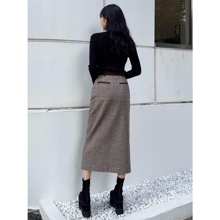 MIXパターンスリットナロースカート | MURUA | 詳細画像13 