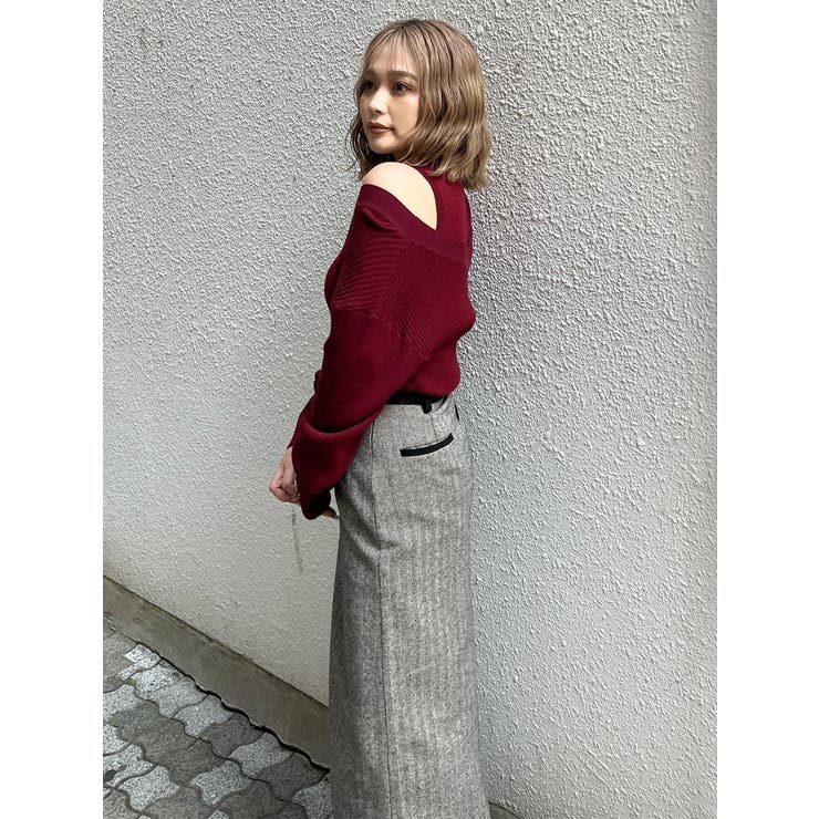 MIXパターンスリットナロースカート | MURUA | 詳細画像18 