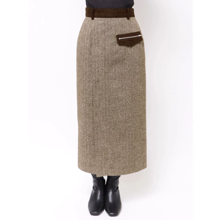 MIXパターンスリットナロースカート | MURUA | 詳細画像19 