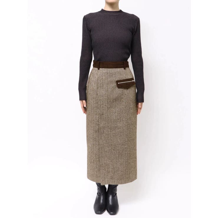 MIXパターンスリットナロースカート | MURUA | 詳細画像27 