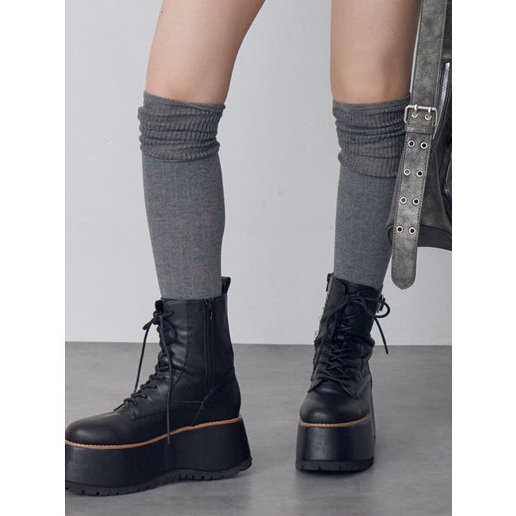 グレー | サイハイリブソックス | MURUA