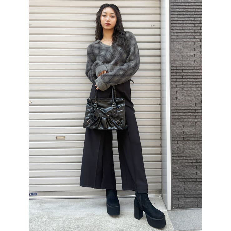 ベロアスクエアブーツ | MURUA | 詳細画像3 