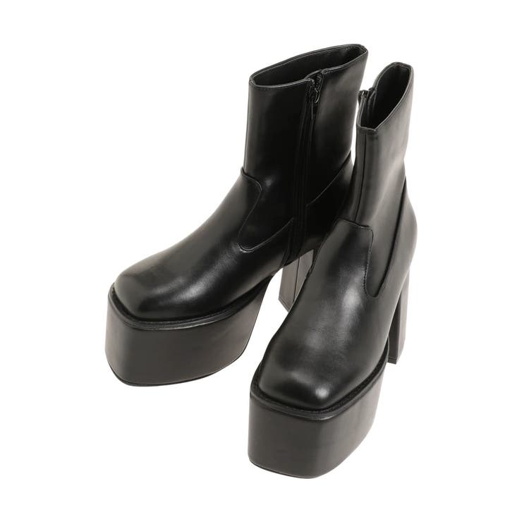 フェイクレザースクエアブーツ | MURUA | 詳細画像19 