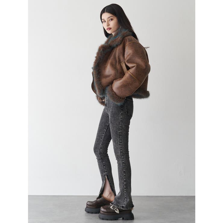 ジップヘムスキニーデニム | MURUA | 詳細画像4 