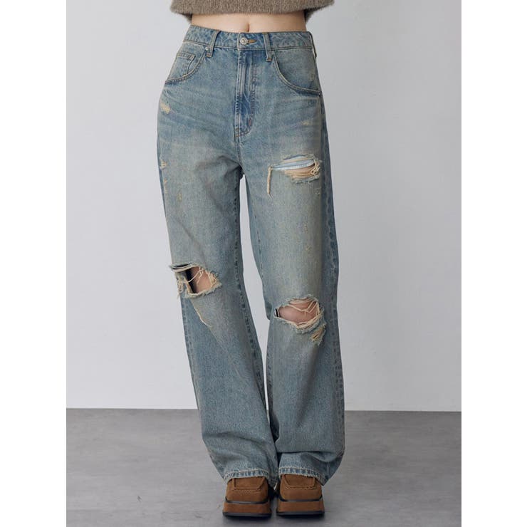 ブルー | グリンプスダメージデニム | MURUA