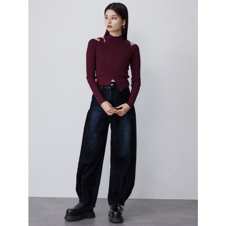 ショルダーカットリブニット | MURUA | 詳細画像12 