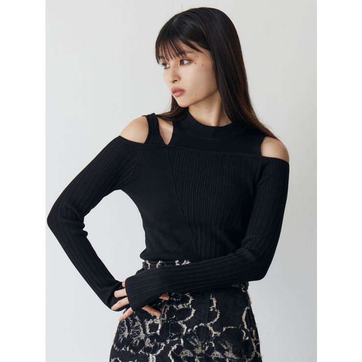 ショルダーカットリブニット | MURUA | 詳細画像14 