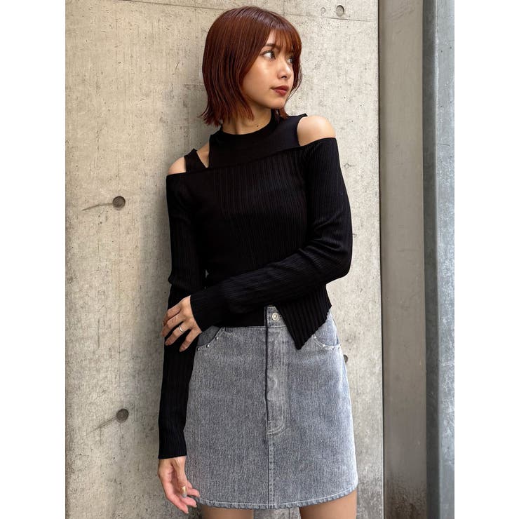 ショルダーカットリブニット | MURUA | 詳細画像22 