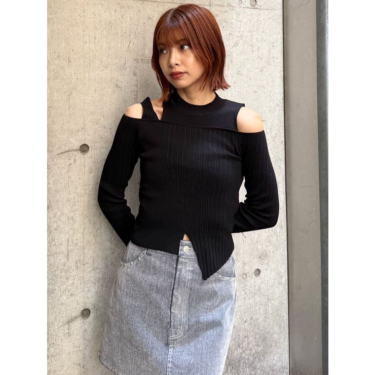 ショルダーカットリブニット | MURUA | 詳細画像24 