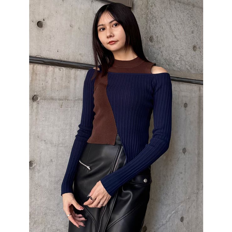 ショルダーカットリブニット | MURUA | 詳細画像3 