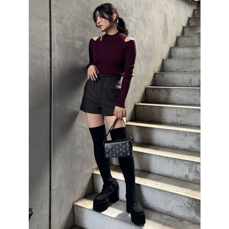 ショルダーカットリブニット | MURUA | 詳細画像31 