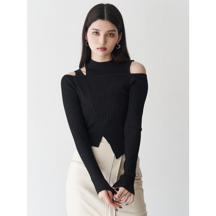 ショルダーカットリブニット | MURUA | 詳細画像4 