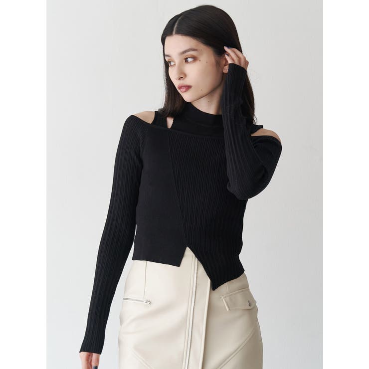 ショルダーカットリブニット | MURUA | 詳細画像5 