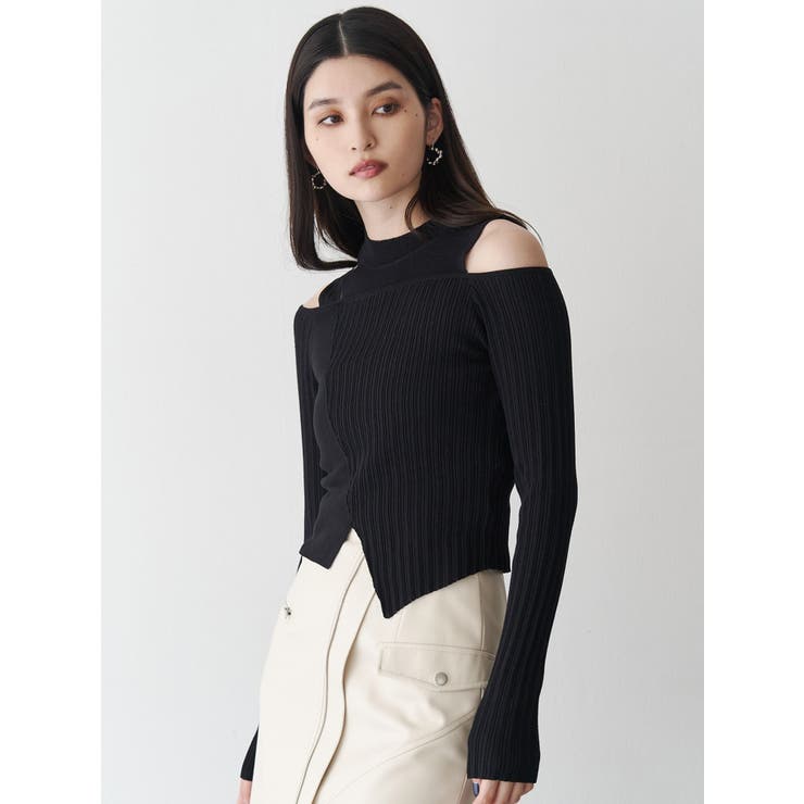 ショルダーカットリブニット | MURUA | 詳細画像6 