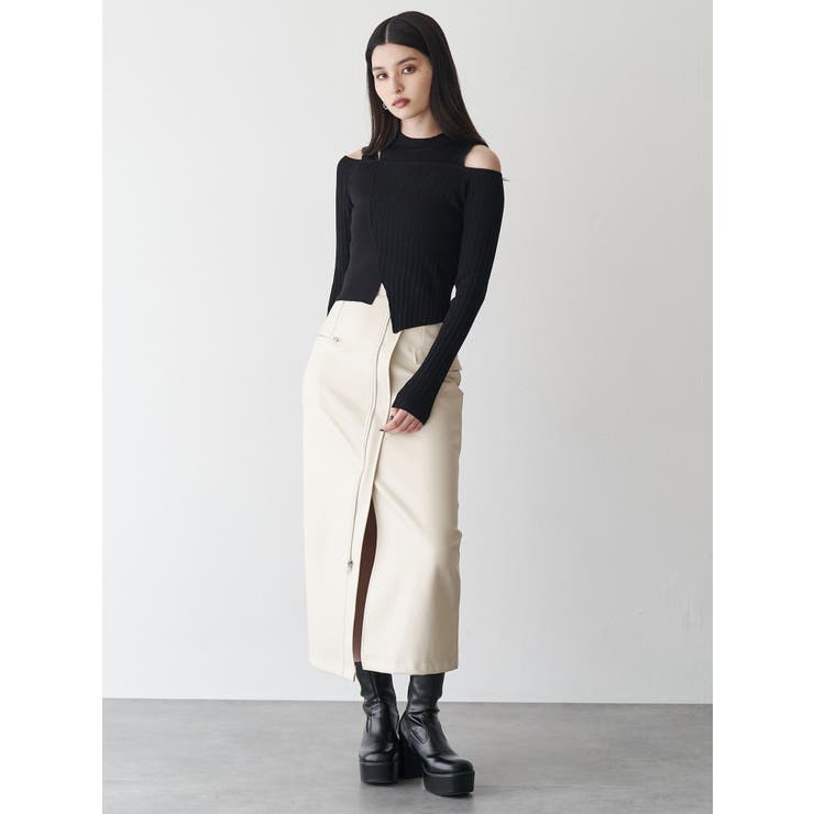 ショルダーカットリブニット | MURUA | 詳細画像8 