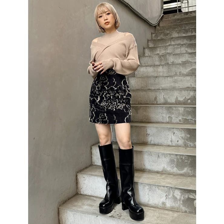 カシュクールドッキングニット | MURUA | 詳細画像12 