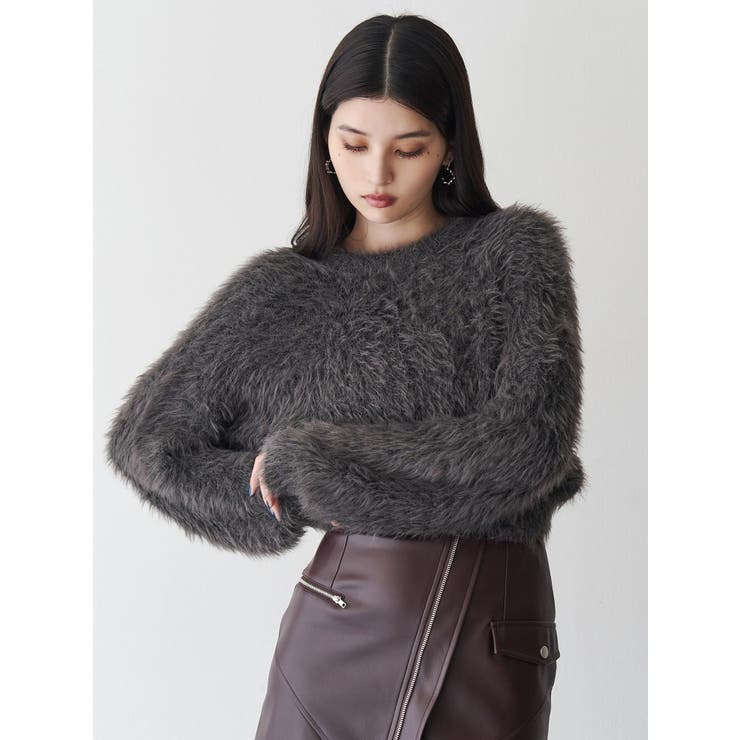 バイカラーMIXシャギーニット | MURUA | 詳細画像11 