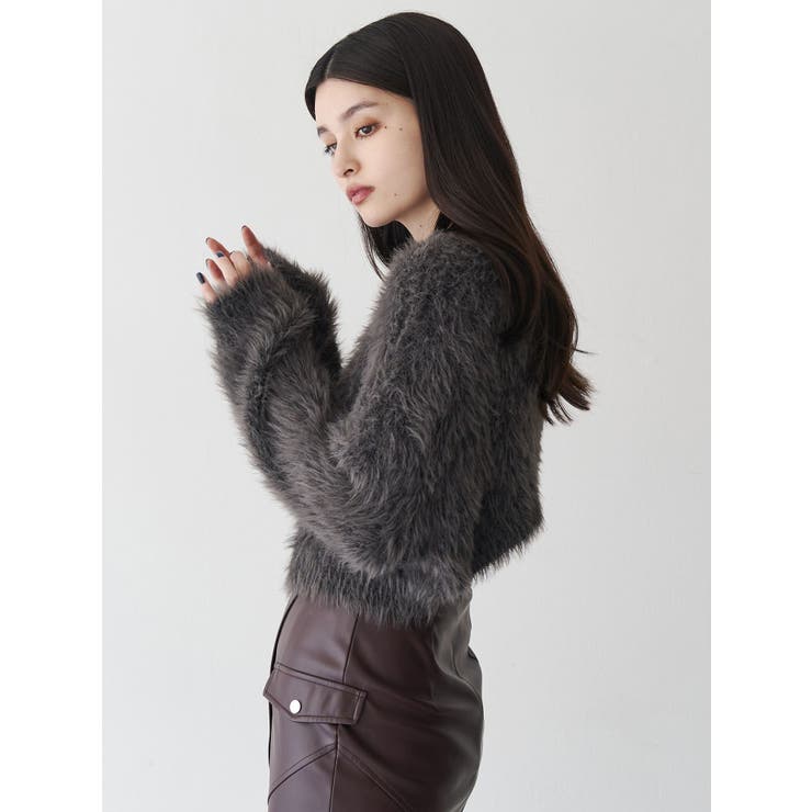 バイカラーMIXシャギーニット | MURUA | 詳細画像12 