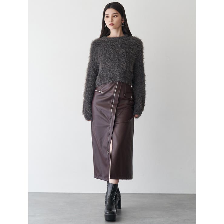 バイカラーMIXシャギーニット | MURUA | 詳細画像13 