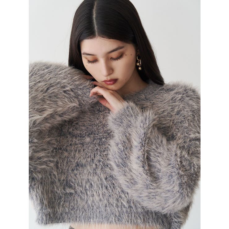 バイカラーMIXシャギーニット | MURUA | 詳細画像16 