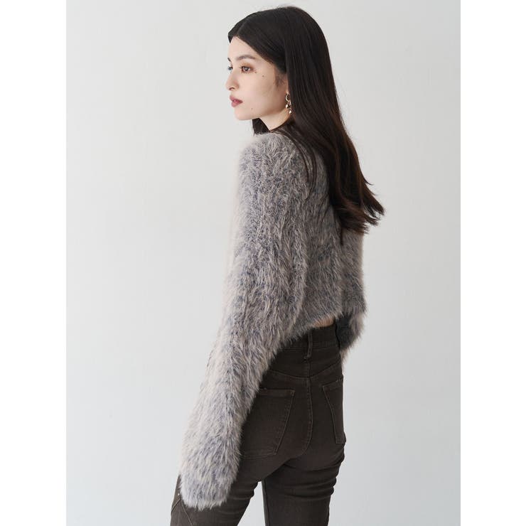 バイカラーMIXシャギーニット | MURUA | 詳細画像17 