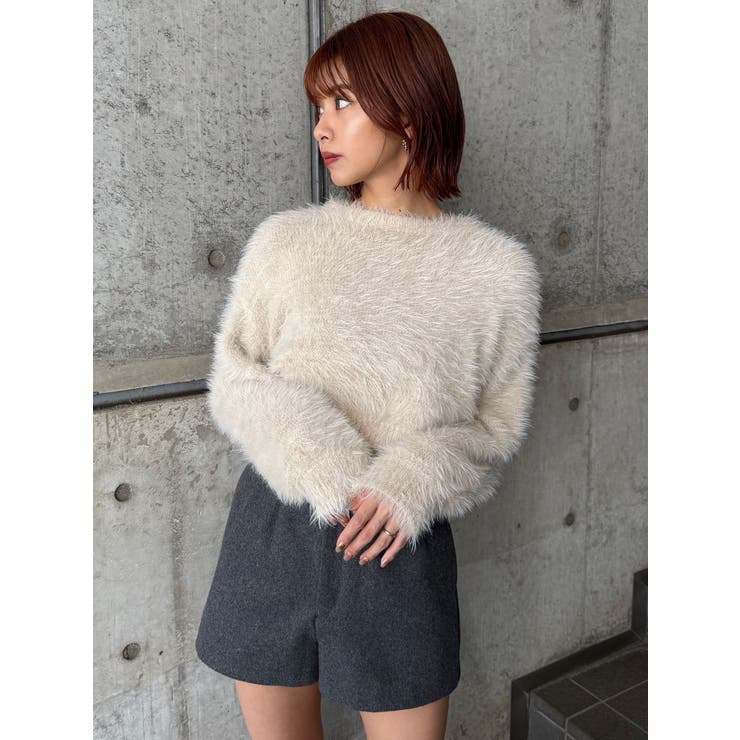 バイカラーMIXシャギーニット | MURUA | 詳細画像2 