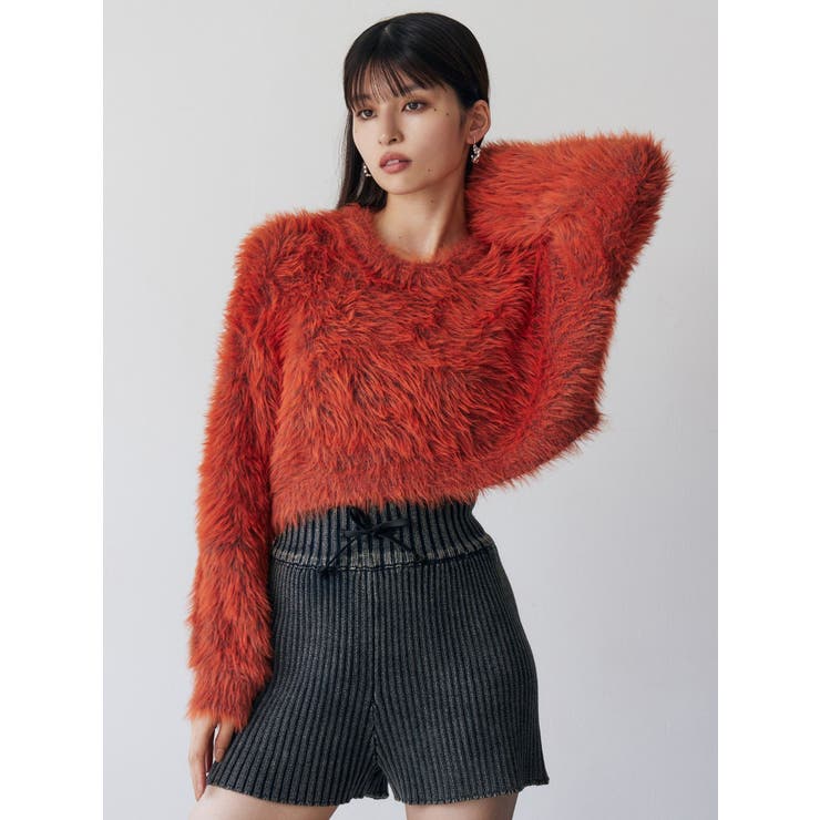 バイカラーMIXシャギーニット | MURUA | 詳細画像26 