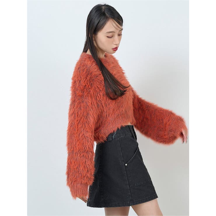 バイカラーMIXシャギーニット | MURUA | 詳細画像34 