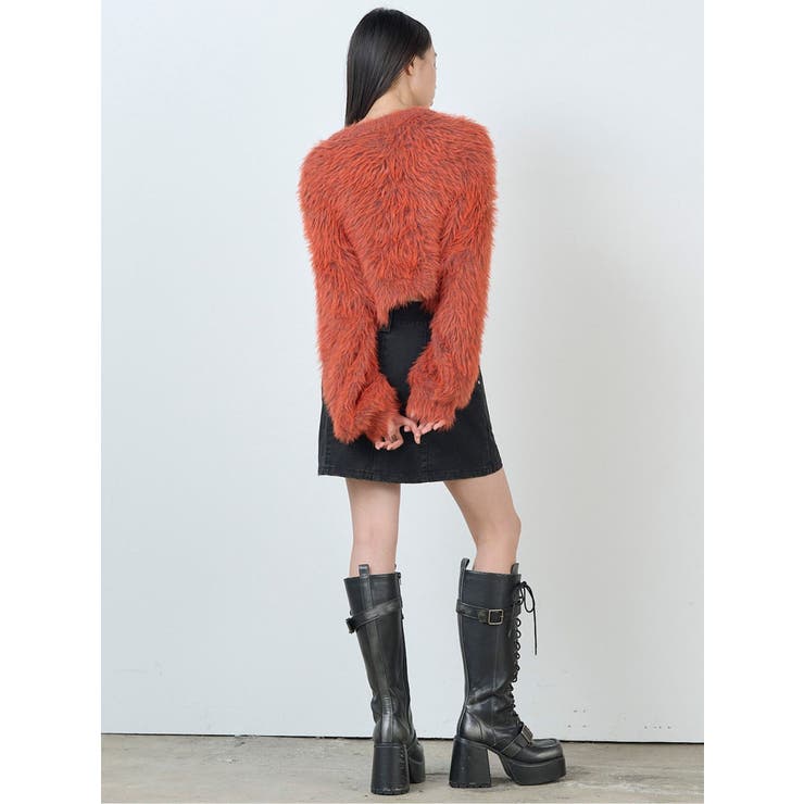 バイカラーMIXシャギーニット | MURUA | 詳細画像35 