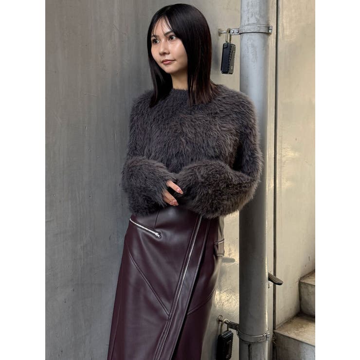 バイカラーMIXシャギーニット | MURUA | 詳細画像37 