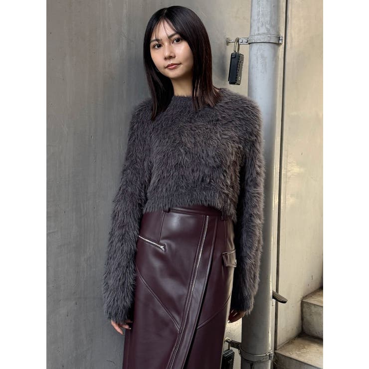 バイカラーMIXシャギーニット | MURUA | 詳細画像38 