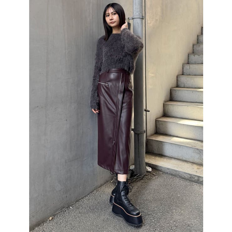 バイカラーMIXシャギーニット | MURUA | 詳細画像39 