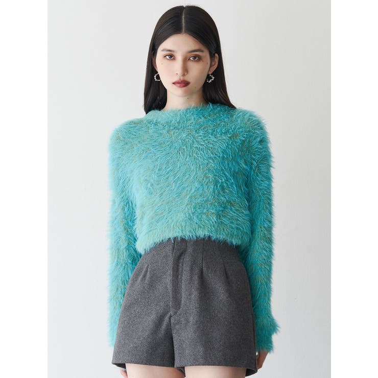 バイカラーMIXシャギーニット | MURUA | 詳細画像4 