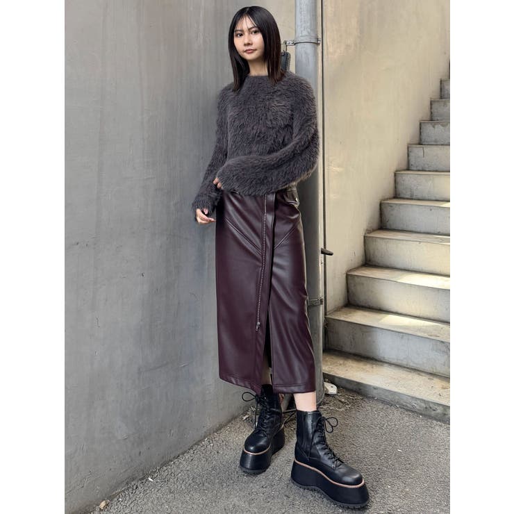 バイカラーMIXシャギーニット | MURUA | 詳細画像40 