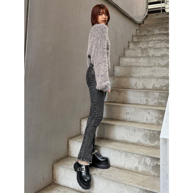 バイカラーMIXシャギーニット | MURUA | 詳細画像47 