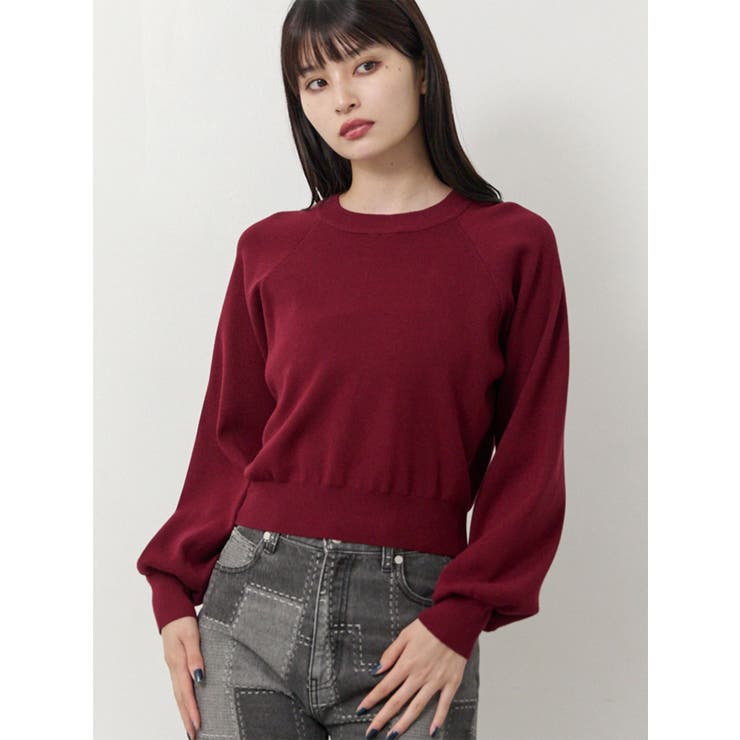 ボルドー | ボリュームスリーブニット | MURUA