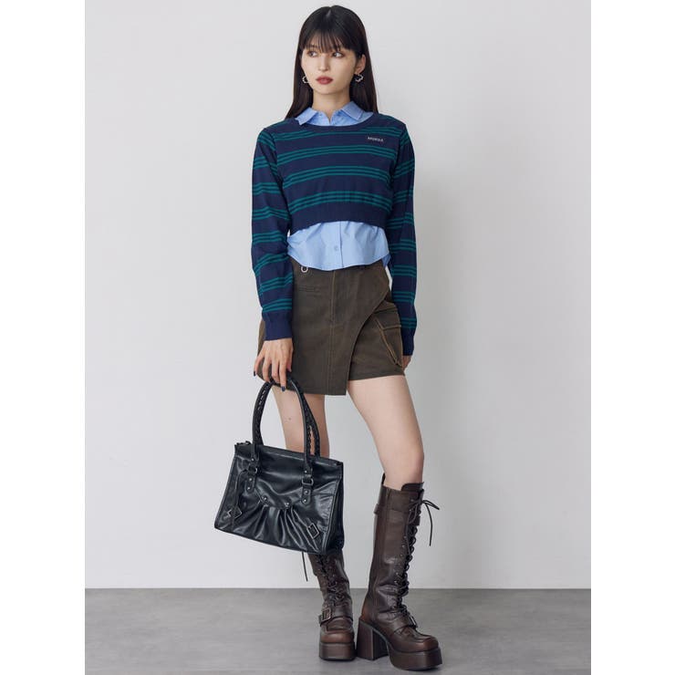 シャツレイヤードマルチウェイニット | MURUA | 詳細画像10 