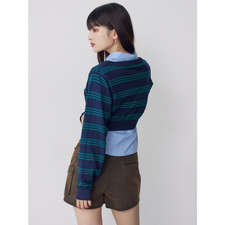 シャツレイヤードマルチウェイニット | MURUA | 詳細画像12 