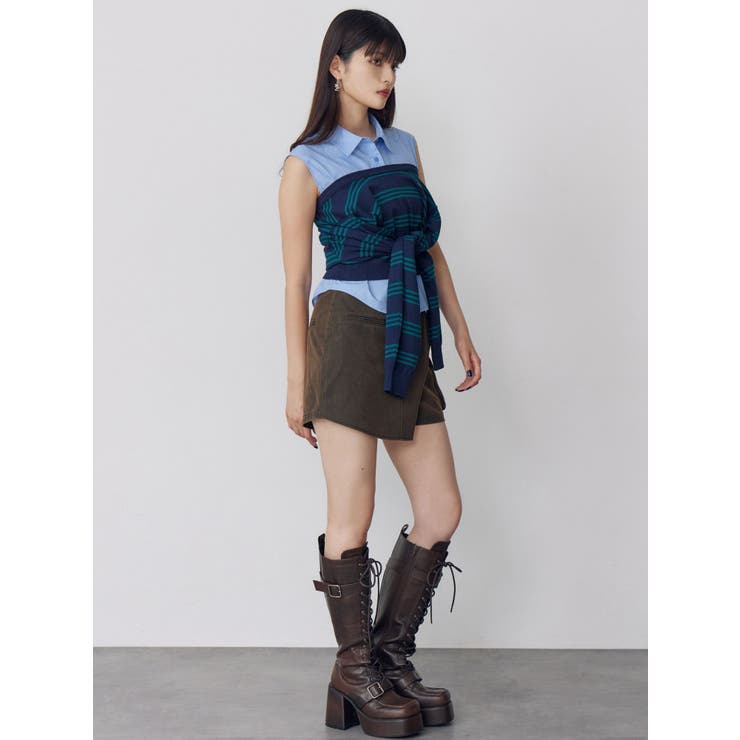 シャツレイヤードマルチウェイニット | MURUA | 詳細画像16 