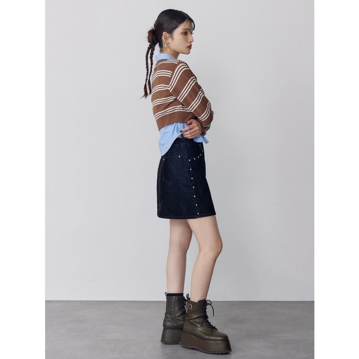 シャツレイヤードマルチウェイニット | MURUA | 詳細画像22 