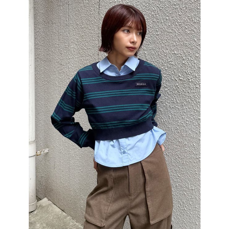シャツレイヤードマルチウェイニット | MURUA | 詳細画像29 