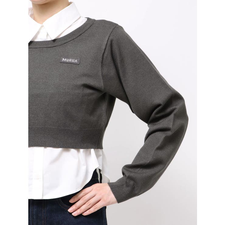 シャツレイヤードマルチウェイニット | MURUA | 詳細画像48 