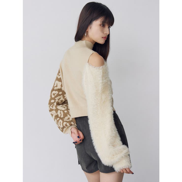 アシメフクレジャガードニット | MURUA | 詳細画像14 